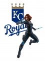 Kansas City Royals Black Widow Logo Sticker Heat Transfer