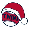 Minnesota Twins Baseball Christmas hat logo Sticker Heat Transfer