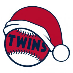 Minnesota Twins Baseball Christmas hat logo Sticker Heat Transfer