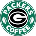 Green Bay Packers starbucks coffee logo decal sticker