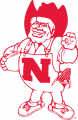 Nebraska Cornhuskers 1974-1991 Mascot Logo 02 Sticker Heat Transfer