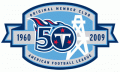 Tennessee Titans 2009 Anniversary Logo Sticker Heat Transfer