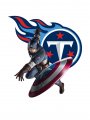 Tennessee Titans Captain America Logo Sticker Heat Transfer