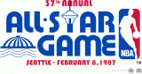 NBA All-Star Game 1986-1987 Logo decal sticker