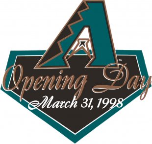 Arizona Diamondbacks 1998 Special Event Logo Sticker Heat Transfer