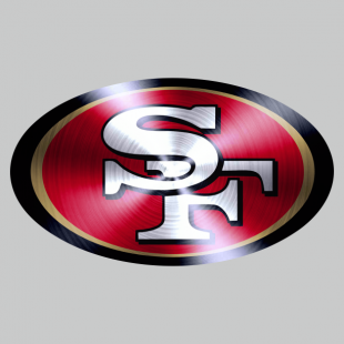 San Francisco 49ers Stainless steel logo decal sticker