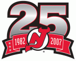 New Jersey Devils 2006 07 Anniversary Logo decal sticker