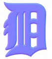 Detroit Tigers Colorful Embossed Logo Sticker Heat Transfer