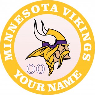 Minnesota Vikings Customized Logo Sticker Heat Transfer