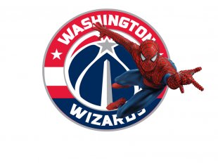 Washington Wizards Spider Man Logo decal sticker