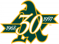 Oakland Athletics 1997 Anniversary Logo Sticker Heat Transfer