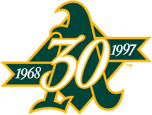 Oakland Athletics 1997 Anniversary Logo decal sticker