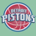 Detroit Pistons Plastic Effect Logo Sticker Heat Transfer