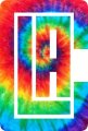 Los Angeles Clippers rainbow spiral tie-dye logo decal sticker