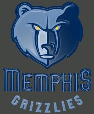 Memphis Grizzlies Plastic Effect Logo decal sticker