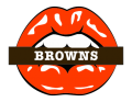 Cleveland Browns Lips Logo Sticker Heat Transfer