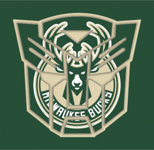 Autobots Milwaukee Bucks logo decal sticker