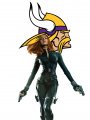 Minnesota Vikings Black Widow Logo Sticker Heat Transfer