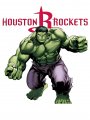 Houston Rockets Hulk Logo Sticker Heat Transfer