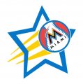Miami Marlins Baseball Goal Star logo decal sticker