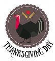 Thanksgiving Day Logo 31 Sticker Heat Transfer