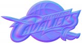 Cleveland Cavaliers Colorful Embossed Logo Sticker Heat Transfer