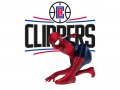Los Angeles Clippers Spider Man Logo Sticker Heat Transfer