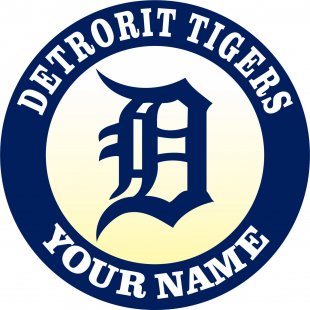 Detroit Tigers Customized Logo Sticker Heat Transfer