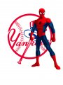 New York Yankees Spider Man Logo Sticker Heat Transfer