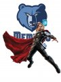 Memphis Grizzlies Thor Logo Sticker Heat Transfer
