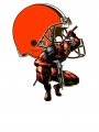 Cleveland Browns Deadpool Logo decal sticker