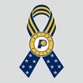 Indiana Pacers Ribbon American Flag logo Sticker Heat Transfer