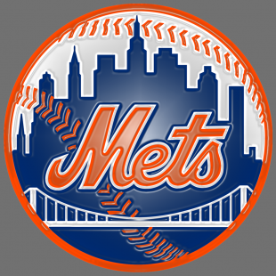 New York Mets Plastic Effect Logo Sticker Heat Transfer