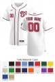 Washington Nationals Custom Letter and Number Kits for Home Jersey Twill Material
