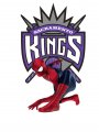 Sacramento Kings Spider Man Logo decal sticker
