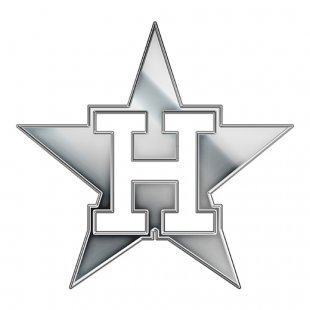 Houston Astros Silver Logo Sticker Heat Transfer