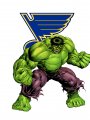 St. Louis Blues Hulk Logo decal sticker