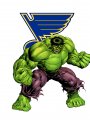 St. Louis Blues Hulk Logo Sticker Heat Transfer