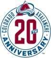 Colorado Avalanche 2015 16 Anniversary Logo decal sticker