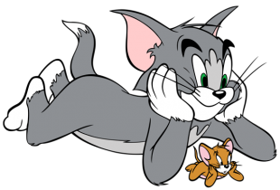 Tom and Jerry Logo 20 Sticker Heat Transfer