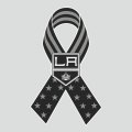 Los Angeles Kings Ribbon American Flag logo Sticker Heat Transfer