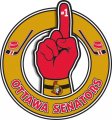 Number One Hand Ottawa Senators logo decal sticker