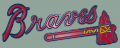Atlanta Braves Plastic Effect Logo Sticker Heat Transfer