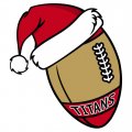 San Francisco 49ers Football Christmas hat logo decal sticker