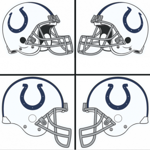 Indianapolis Colts Helmet Logo Sticker Heat Transfer