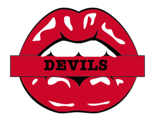 New Jersey Devils Lips Logo Sticker Heat Transfer