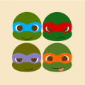 Ninja Turtle Logo 02 Sticker Heat Transfer