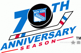 New York Rangers 1995 96 Anniversary Logo decal sticker