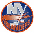 New York Islanders Plastic Effect Logo Sticker Heat Transfer