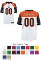 Cincinnati Bengals Custom Letter and Number Kits For White Jersey Material Twill